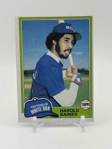 lot 189 image: 1981 Topps - Harold Baines Rookie Card Hall of Famer