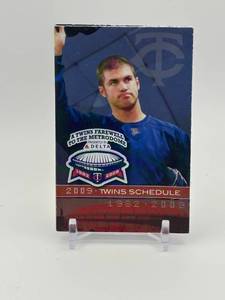 lot 197 image: 2009 Minnesota Twins Pocket Schedule, Last Season in the Metrodome Farewell Edition