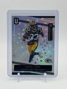 lot 202 image: 2019 Panini Unparalleled - Aaron Jones #183 Serial #d 187200
