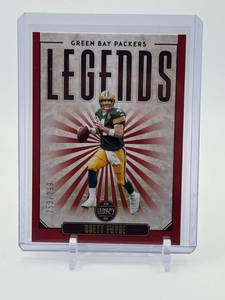 lot 206 image: 2020 Panini Legacy - Legends Brett Favre #109 Red 253299