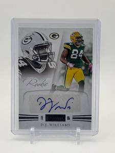 lot 210 image: 2011 Panini Playbook - Rookie D.J. Williams Autographed Card #d 39299