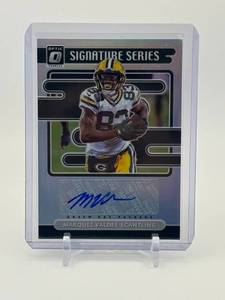 lot 212 image: 2021 Panini Donruss Optic - Signature Series Holo Marquez Valdes-Scantling Autograph Card Green Bay Packers