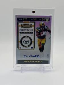 lot 216 image: 2019 Panini Contenders - Rookie Ticket Darrin Hall Autographed Rookie Card Serial #d 1949