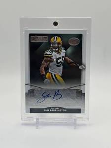 lot 217 image: 2015 Donruss Signature Series Sam Barrington Autograph Card Green Bay Packers