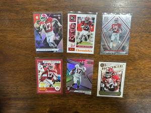 lot 246 image: Jaylen Waddle Rookie Card Lot, Six Rookie Cards, All Different, Miami Dolphins