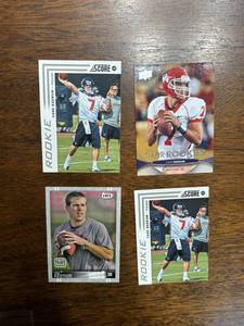 lot 251 image: Case Keenum Rookie Card Lot, Four Rookie Cards, Former Minnesota Viking