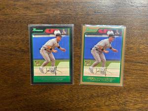 lot 256 image: Josh Willingham Bowman Rookie Cards 2-Cards Lot Minnesota Twins
