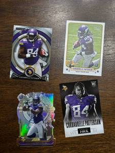 lot 284 image: Cordarrelle Patterson Rookie Card Lot, Four Different Rookie Cards, Minnesota Vikings
