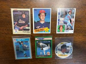 lot 291 image: Frank Viola Baseball Card Lot, Six Cards, Includes Rookie Card, Minnesota Twins Legend and MLB Hall of Fame