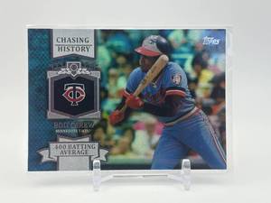 lot 310 image: 2013 Topps - Chasing History Rod Carew Minnesota Twins