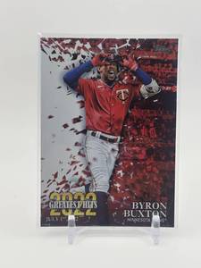 lot 311 image: 2023 Topps Series 1 - 2022s Greatest Hits Byron Buxton Minnesota Twins