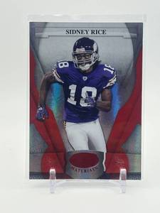 lot 322 image: 2008 Donruss Playoff Materials Sidney Rice Serial #d 35100