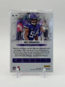 lot 324 image: 2023 Prestige Eric Kendricks Xtra Points Red Parallel Serial #d 497599 Minnesota Vikings