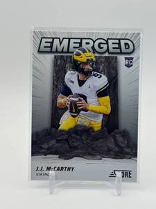 lot 327 image: 2024 Score - Emerged J.J. McCarthy Rookie Card Minnesota Vikings