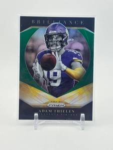 lot 329 image: 2020 Panini Prizm  Brilliance Insert Adam Thielen #16 Minnesota Vikings