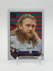 lot 330 image: 2024 Donruss Gridiron Kings T.J. Hockenson Minnesota Vikings