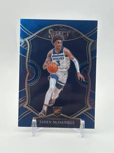 lot 333 image: 2020-21 Panini Select - Concourse Jaden McDaniels #88 Blue Rookie Card