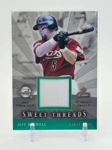lot 343 image: 2004 Upper Deck Sweet Spot - Sweet Threads Jeff Bagwell Jersey Card