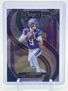 lot 344 image: 2024 Panini Select - Premier Level J.J. McCarthy Rookie Card
