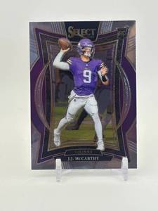 lot 346 image: 2024 Panini Select - Alter Ego J.J. McCarthy #24 Rookie Card