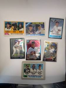 lot 349 image: Minnesota Twins Rookie Card Lot 7 Cards Total, Juan Berenguer, Trevor Plouffe, Kevin Slowey, Liam Hendricks, Matt Tolbert, Trevor May and More
