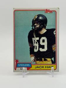 lot 352 image: 1981 Topps - Jack Ham NFL Hall of Fame and Pittsburgh Steelers Legend