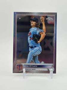 lot 355 image: 2022 Topps Chrome - Joe Ryan #48 Rookie Card