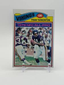 lot 357 image: 1977 Topps - All-Pro Fran Tarkenton #400 Minnesota Vikings