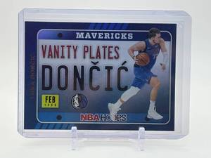 lot 376 image: 2020-21 Panini NBA Hoops - Vanity Plates Luka Doni Holo