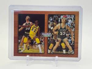 lot 379 image: 1993-94 NBA Hoops - Magic Johnson, Larry Bird #MB1