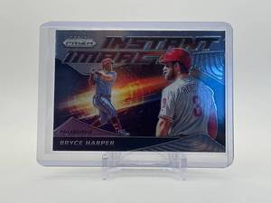 lot 382 image: 2020 Panini Prizm  Bryce Harper Instant Impact Insert Card Philadelphia Phillies