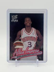 lot 384 image: 1996-97 Fleer Ultra - Allen Iverson #82 Rookie Card