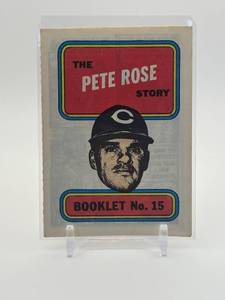 lot 390 image: 1970 Topps Pete Rose Booklet Card