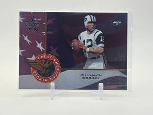 lot 401 image: 2004 Leaf Rookies & Stars - Great American Heroes Joe Namath #d 750