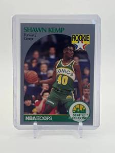 lot 403 image: 1990-91 NBA Hoops - Shawn Kemp #279 Rookie Card