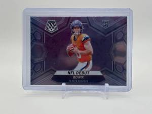 lot 416 image: 2024 Panini Mosaic - NFL Debut Bo Nix #271 Rookie Card