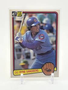 lot 424 image: 1983 Donruss - Ryne Sandberg Rookie Card