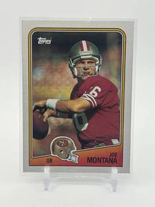 lot 427 image: 1988 Topps - Joe Montana #38 NFL Hall of Famer