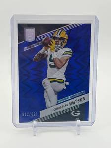 lot 440 image: 2023 Panini Donruss Elite - Christian Watson #17 Status Explosion 625