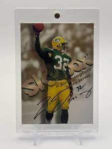 lot 446 image: 1998 Skybox Premium - Autographics Travis Jervey Black Rare On-Card Autograph