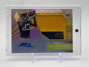 lot 448 image: 2018 Panini Phoenix - Class of 2018 Rps Rookie Jumbo Auto Swatch Marquez Valdes-Scantling