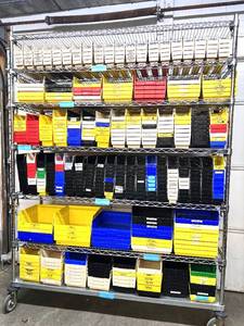 $$$$ Massive Lot of 450+ AkroBins &amp; Quantum Storage Systems Stackable Plastic Storage Bins – Excellent Condition! Various Sizes for Versatile Organization &amp; Durable Storage Solutions&nbsp;– Check Description For Sizes! Does Not Include Rack!