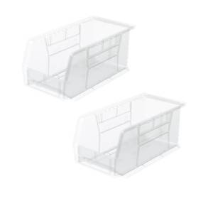 lot 3 image: MSRP $500 Lot 75 Clear Akro-Mils 30230 Akro-Bins Excellent Condition Heavy-Duty Hanging & Stacking Storage Bins 10.875x5.5x5 30 lb Capacity Corrosion-Proof, Resistant to Weak Acid  Perfect for Garage, Workshop or Warehouse Organization