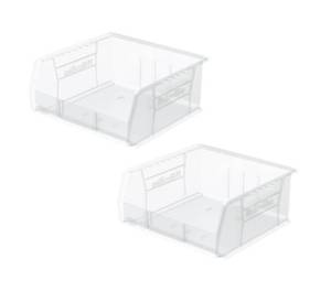 lot 4 image: MSRP $200 Lot of 20 Akro-Mils 30235 AkroBins Plastic Storage Bins -Excellent Condition&nbsp10.875 x 11 x 5 50 lb Capacity - Resistant to Weak Acid, Corrosion-Proof, Stackable - Perfect for Garage, Workshop, or Warehouse Organization