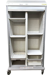 WOW MSRP $12,000 Metro Starsys Roll-Up Tambour Door Double Wide Mobile Supply Storage Cabinet 82"x24"x40" Advanced polymer material&nbsp;Microban antimicrobial protection&nbsp;inhibits bacterial growth *resists rusting, denting or chipping LOCKING W/KEY!