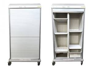WOW MSRP $12,000 Metro Starsys Roll-Up Tambour Door Double Wide Mobile Supply Storage Cabinet 82"x24"x40" Advanced polymer material&nbsp;Microban antimicrobial protection&nbsp;inhibits bacterial growth *resists rusting, denting or chipping LOCKING W/KEY!