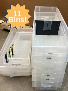 lot 10 image: MSRP $150 Lot of 11 Extra Long Akro-Mils AkroBins -&nbsp24x8x6 Durable, Industrial-Grade Polymers, Neat &amp Attractive Storage Solution&nbsp- Perfect for Garage, Workshop, or Warehouse Organization