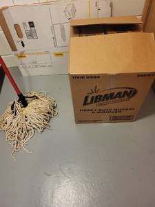 lot 203 image: Libman Commercial Heavy Duty Mop with Bucket and Wringer