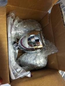 lot 224 image: Set of 3 Niagara Low Flow Chrome Showerheads with Installation Kit