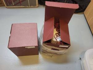 lot 250 image: 24% Lead Crystal Ice Bucket with Tongs and Box